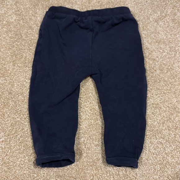 LAST CHANCE - S.Oliver pants navy blue with gold hearts Size 74/12 months - Picture 2 of 5